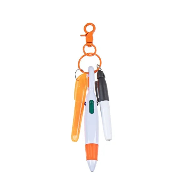 Portable Four-Color Cylindrical Marker Pen
