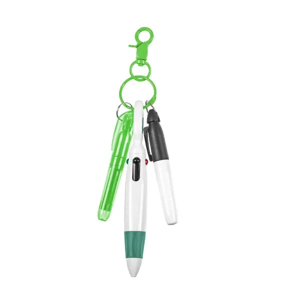 Portable Four-Color Cylindrical Marker Pen