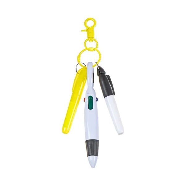 Portable Four-Color Cylindrical Marker Pen