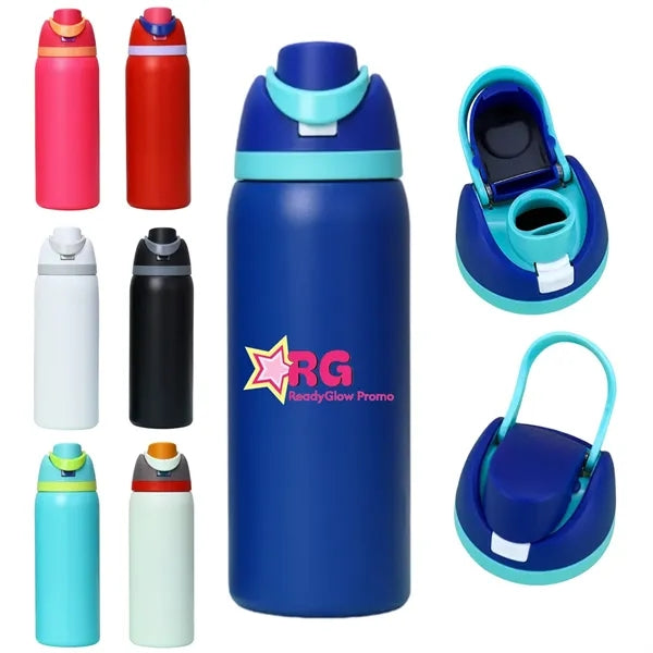 32oz Insulated Water Bottle with Spout Lid