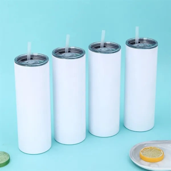 Stainless Steel Straight Skinny Travel Tumbler