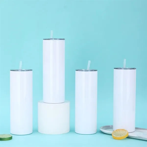 Stainless Steel Straight Skinny Travel Tumbler