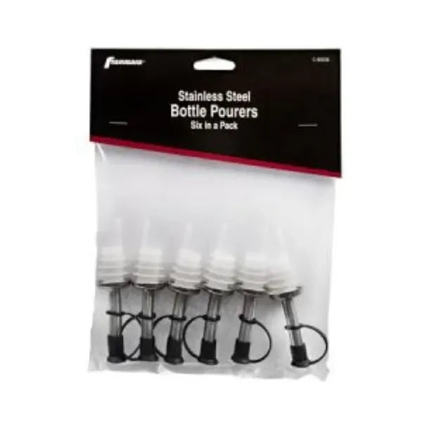 Bottle Pourer, Stainless Steel, Six Pack