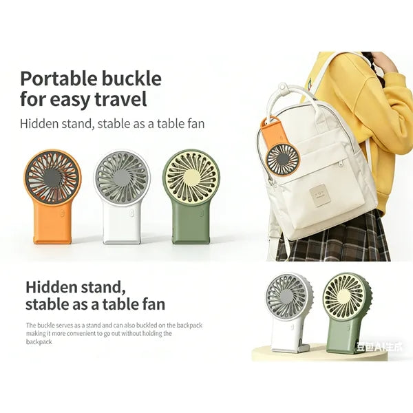 Portable USB Rechargeable Handheld Fan