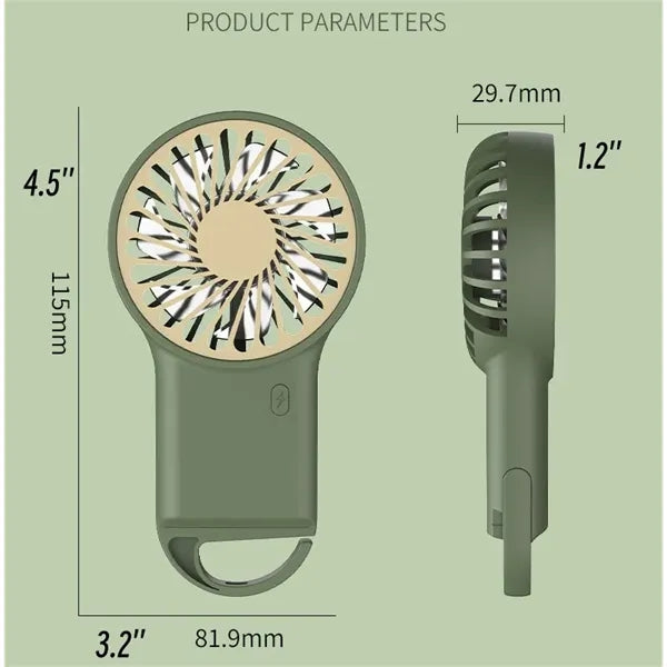 Portable USB Rechargeable Handheld Fan