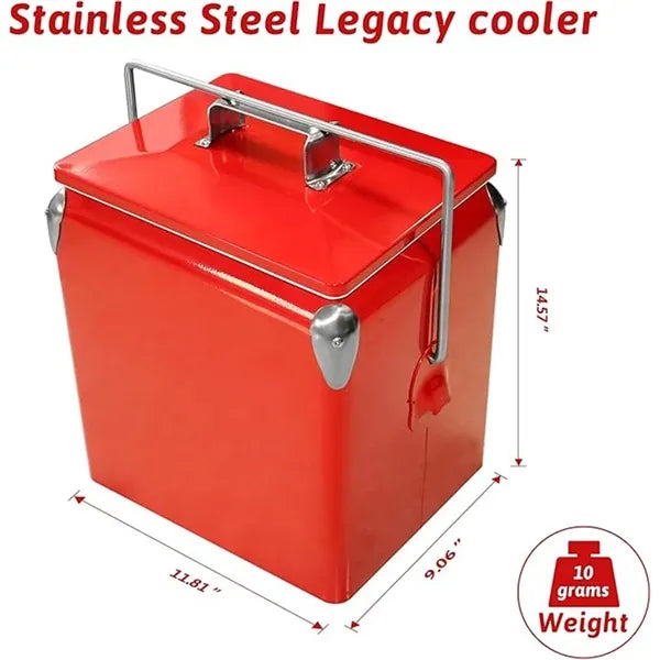 Iron Vintage Style Ice Chest Cooler