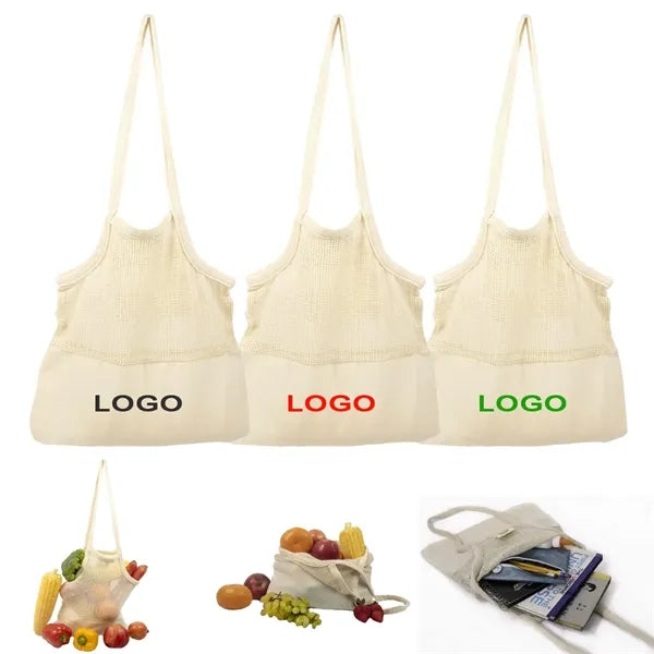 Canvas Mesh Tote