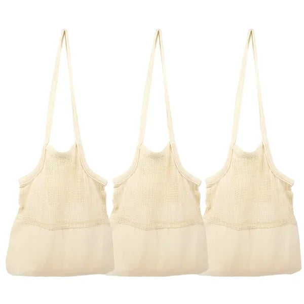 Canvas Mesh Tote