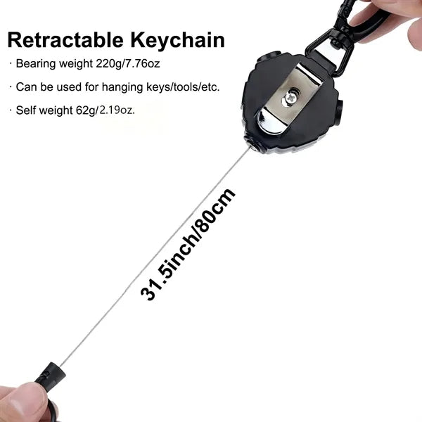 Retractable Badge Reel With Back Clip