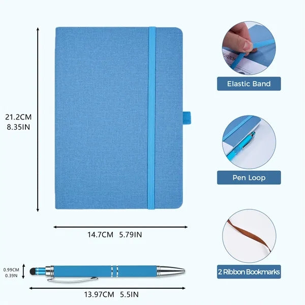 Blank Journal Set With Stylus Pen