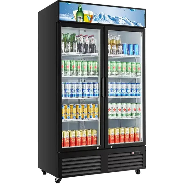 1200L 2-Door Upright Chiller Display