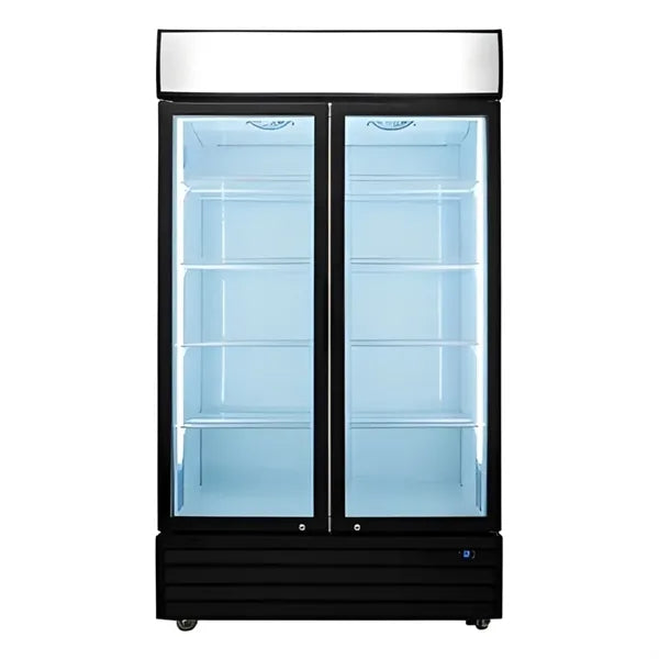 1200L 2-Door Upright Chiller Display