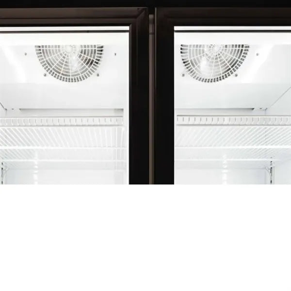1200L 2-Door Upright Chiller Display
