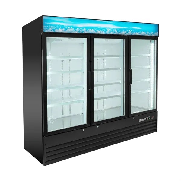 1600L 3 Door Refrigerator with Hinged Doors
