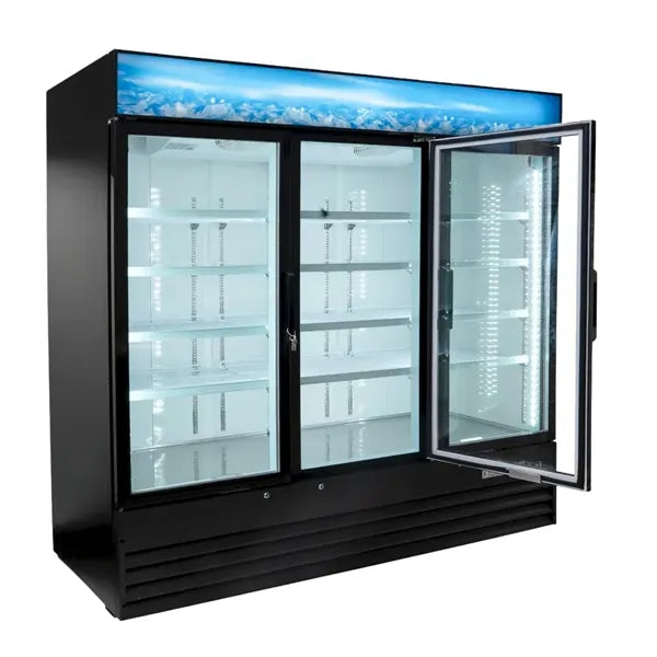 1600L 3 Door Refrigerator with Hinged Doors