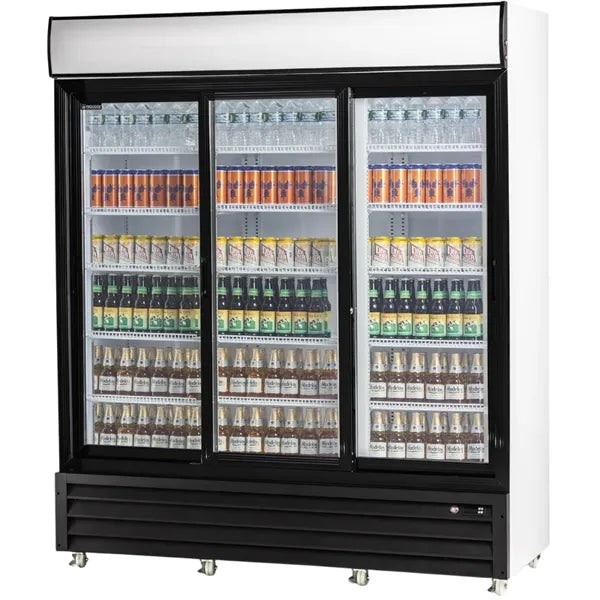 1600L 3 Door Refrigerator with Hinged Doors
