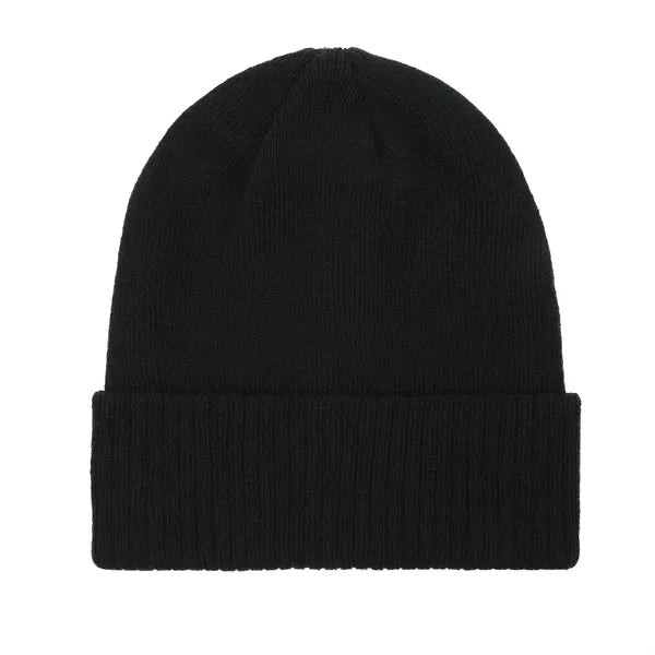 Knit Beanie With Ribbed Cuff