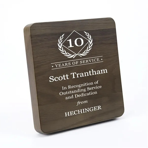 Wood Award Plaque for Recognition
