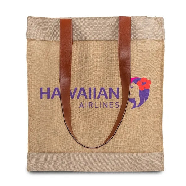 Premium Weave Golden Jute Tote