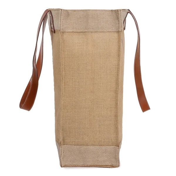 Premium Weave Golden Jute Tote