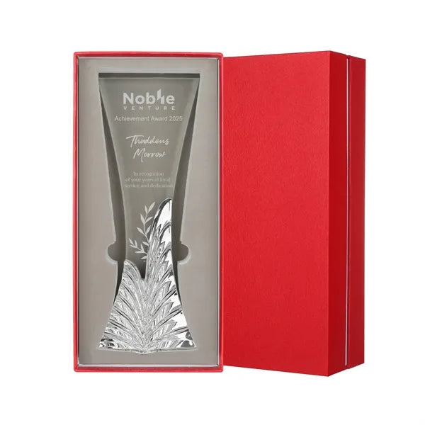 Crystal Trophy Award For Employee Recognition