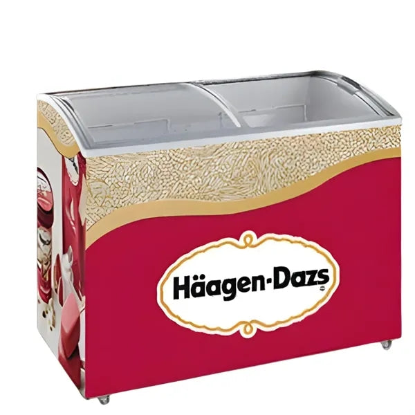 350L Glass Top Freezer