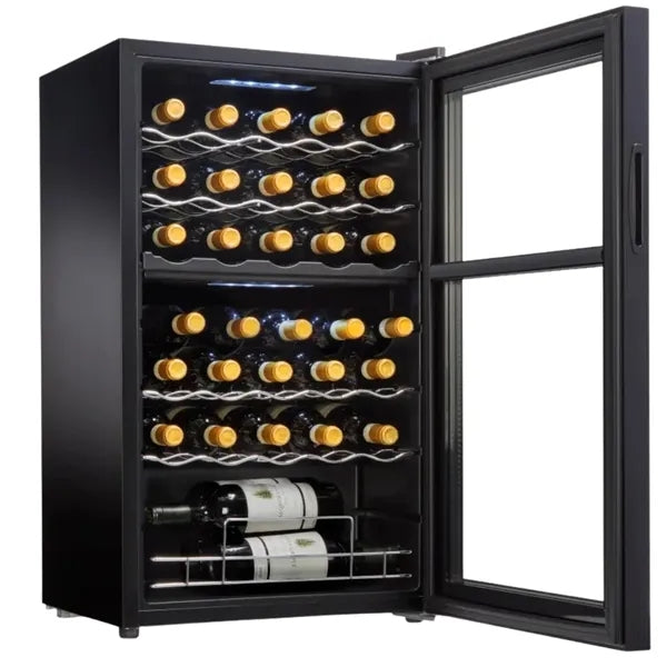 91L 32-Bottle Dual Zone MAX Compressor Wine Cooler