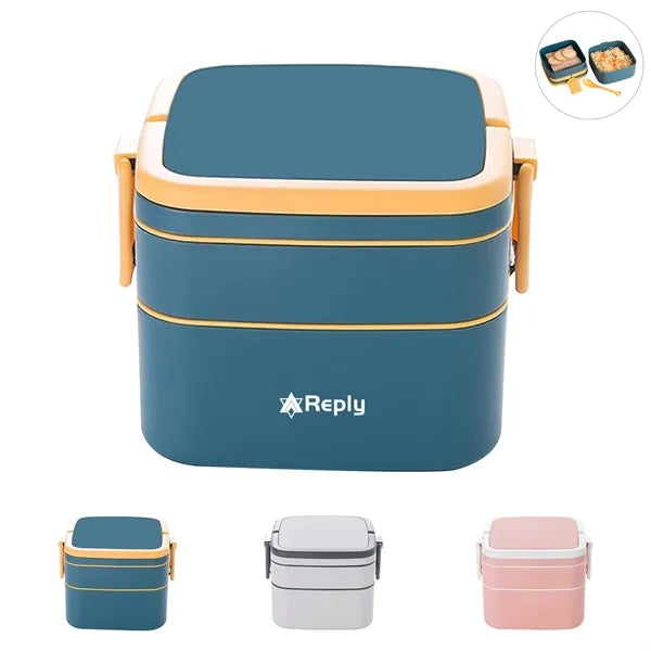Square Double layer Bento Box