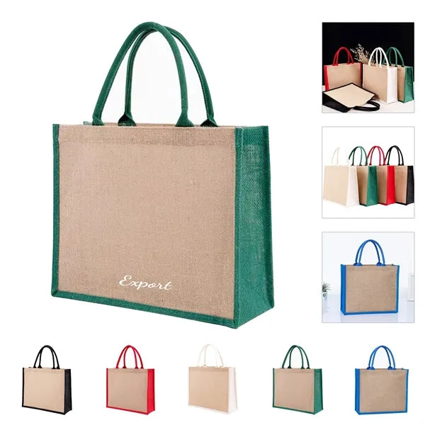 Burlap Tote Bag