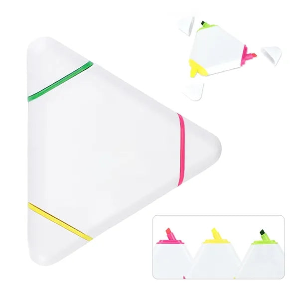 3 Color Triangular Highlighter Pen
