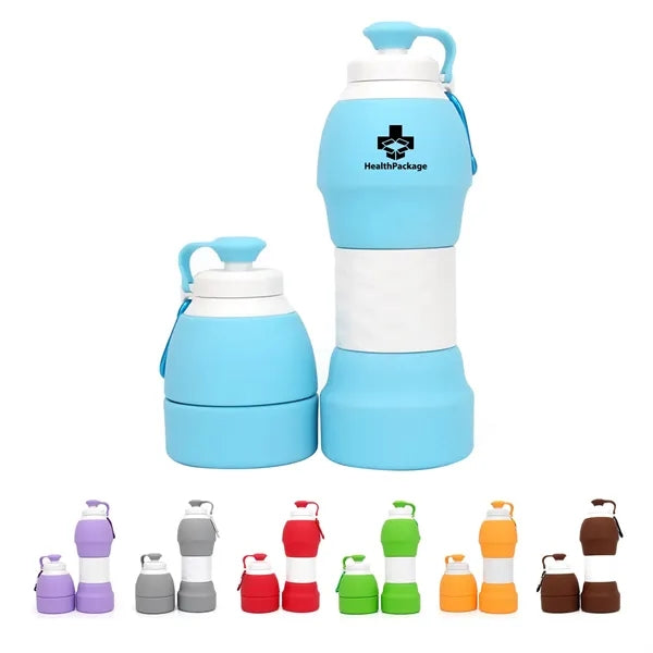 20 OZ Collapsible Silicone Water Bottle
