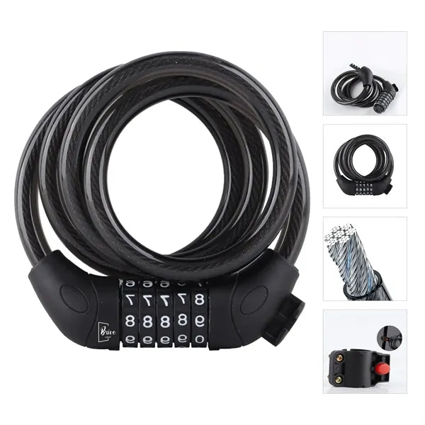 Bicycle 5 Digit Combination Lock