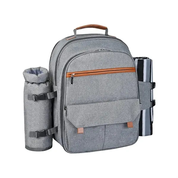 Picnic Backpack with Cooler Bag, Wine Pouch, Blanket