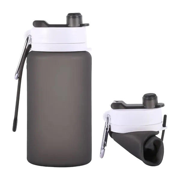 26Oz Folding Water Bottle With Carabiner
