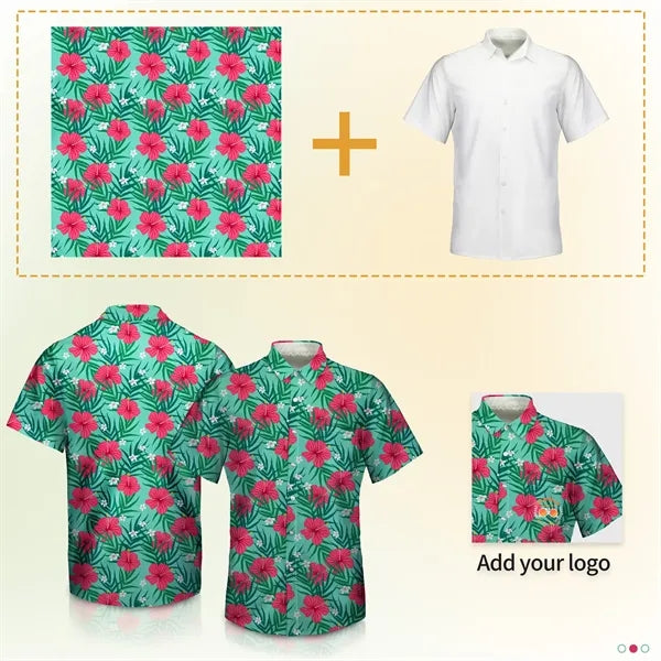Men's Custom Hawaiian Shirt with Pocket