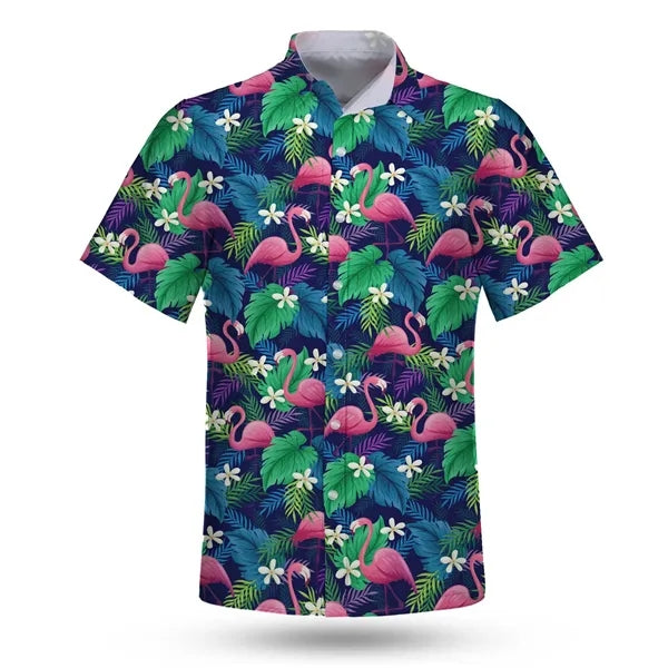 Men's Stretch Hawaiian Shirt - Custom Print