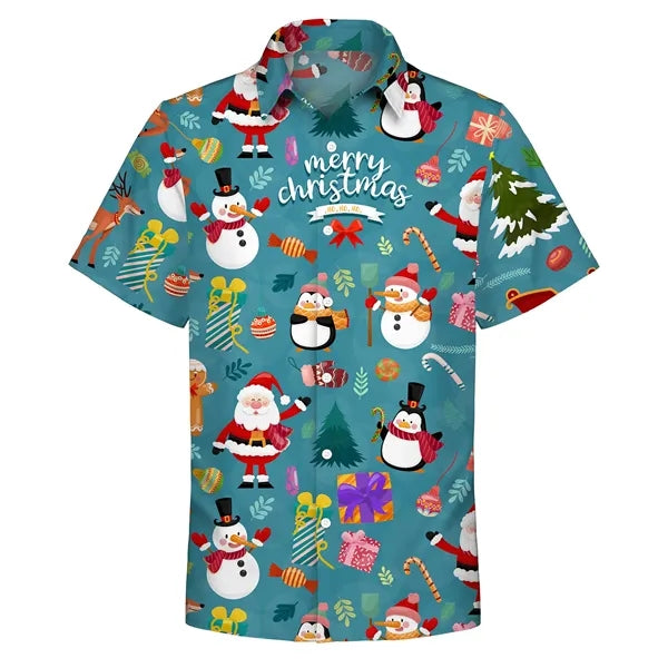 Men's Stretch Hawaiian Shirt - Custom Print