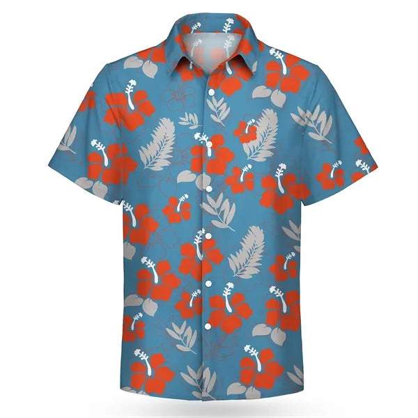 Men's Stretch Hawaiian Shirt - Custom Print