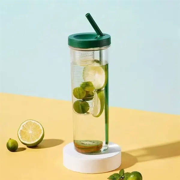 Fruit Infuser Water Bottles With Straw