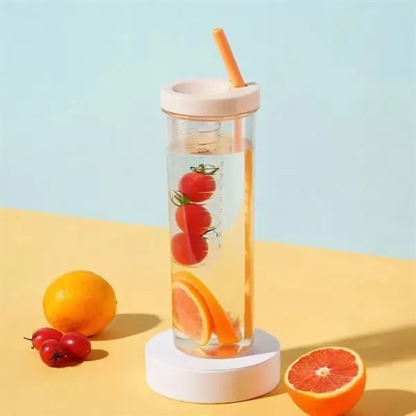 Fruit Infuser Water Bottles With Straw