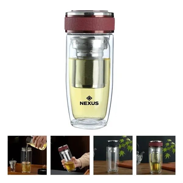 Portable Travel Glass Tea Infuser