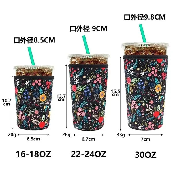 Iced Coffee & Cold Soda Insulated Neoprene Cup Sleeve
