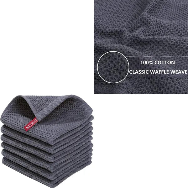 Cotton Waffle Weave Kitchen Dish Cloths