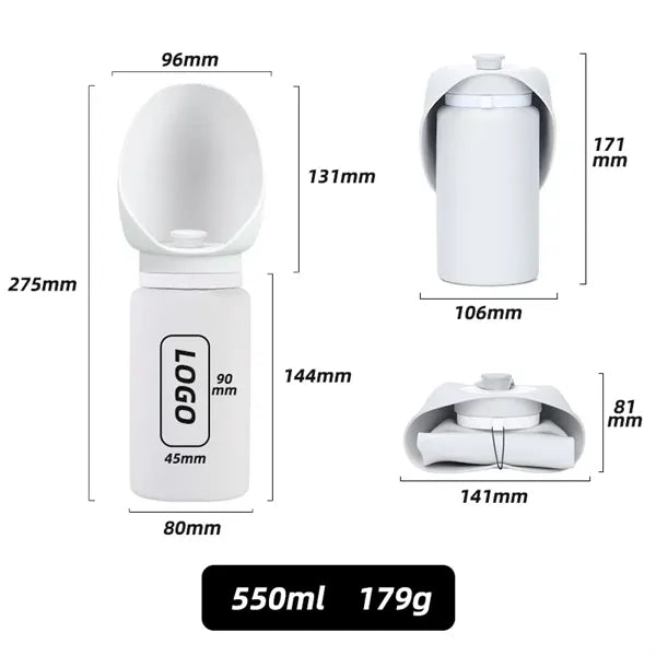 Foldable Pet Travel Water Bottle for Dogs