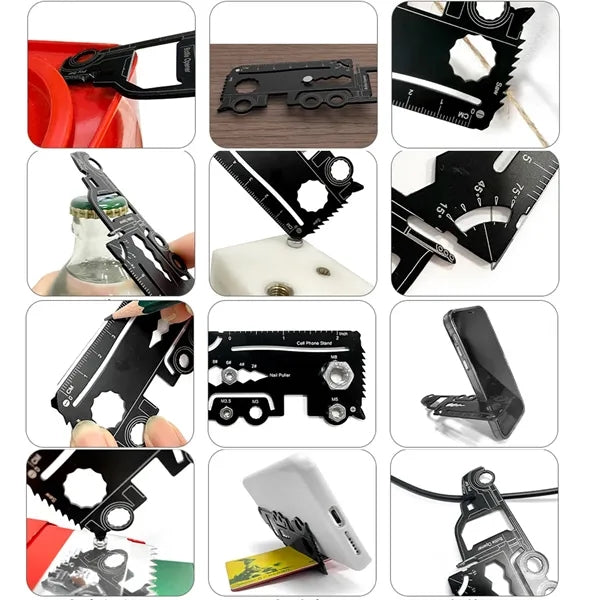 21-in-1 Truck Shaped Multitool Card Keychain