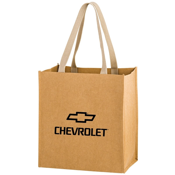 Storm Washable Kraft Paper Grocery Tote Bag