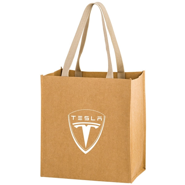 Storm Washable Kraft Paper Grocery Tote Bag