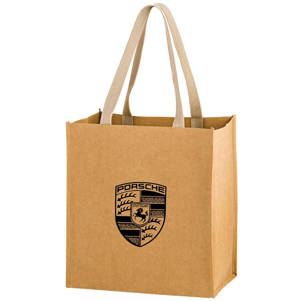 Storm Washable Kraft Paper Grocery Tote Bag