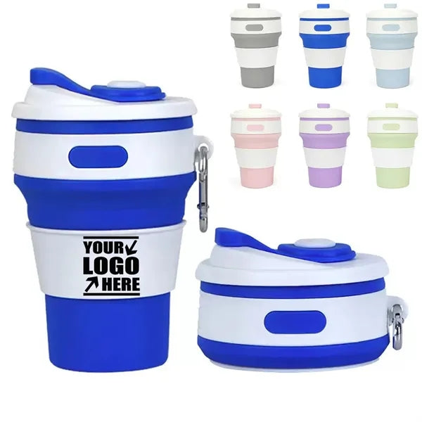 12 OZ Silicone Folding Camping Mug