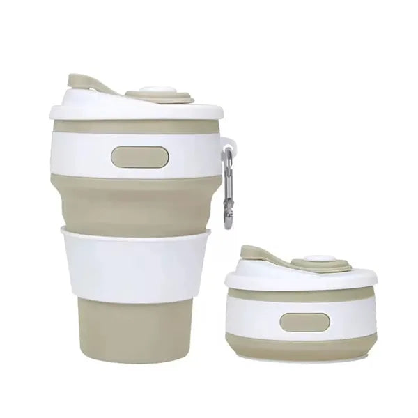 12 OZ Silicone Folding Camping Mug